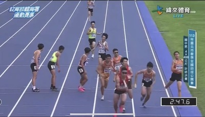 本校田徑隊參加113年台北市春季田徑公開賽400公尺接力勇奪分組第一圖片