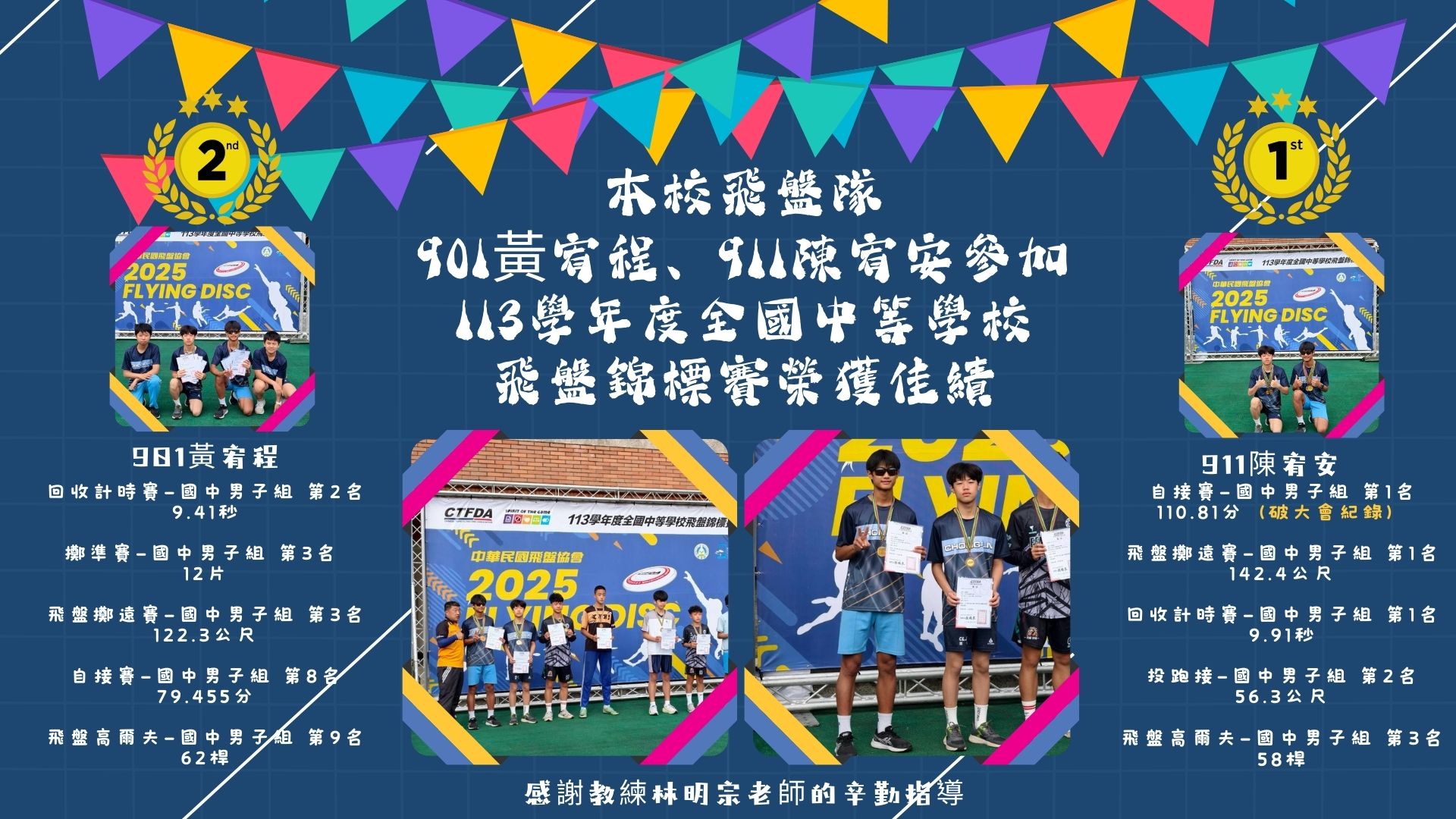 113學年度飛盤全中運
